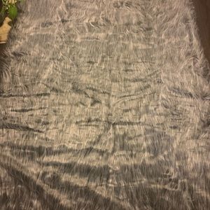 Grey Mohair Throw